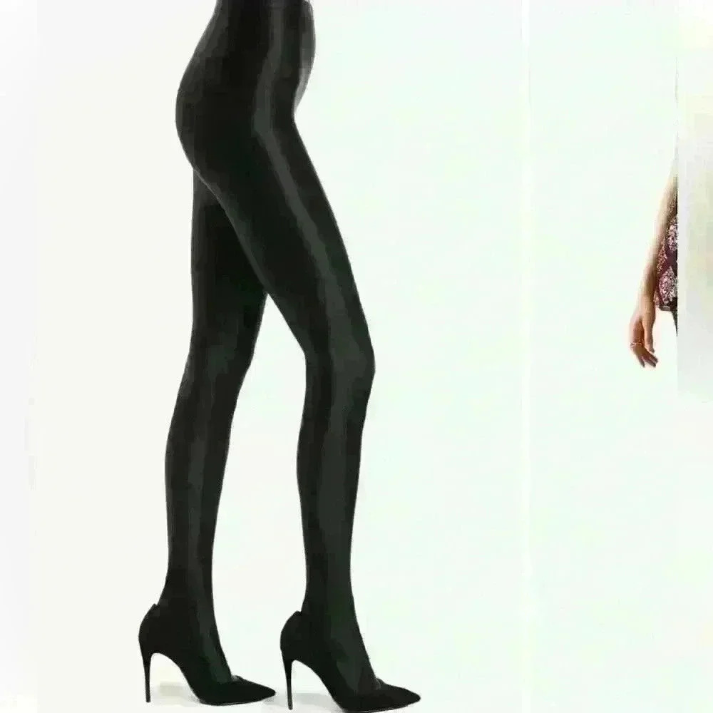 FREE PEOPLE SOLD OUT BLACK HIGH HEEL MERCURY TIGHT SIZE M/L NEED-NOW Neutral NWT - Picture 2 of 5
